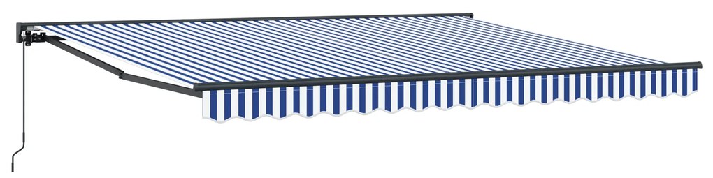 vidaXL Σκηνίτσα Αναδιπλούμενη Μπλε και άσπρο 400x300 εκ. ύφασμα