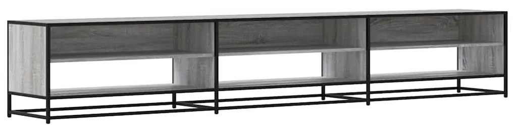 ντουλάπι τηλεόρασης vidaXL Γκρι Sonoma 270x40x46cm Κατασκευασμένο ξύλο
