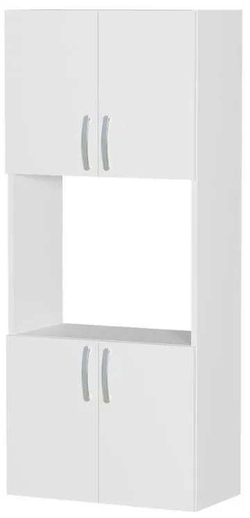Ντουλάπα κουζίνας Armado Megapap χρώμα λευκό 60x32x140εκ.