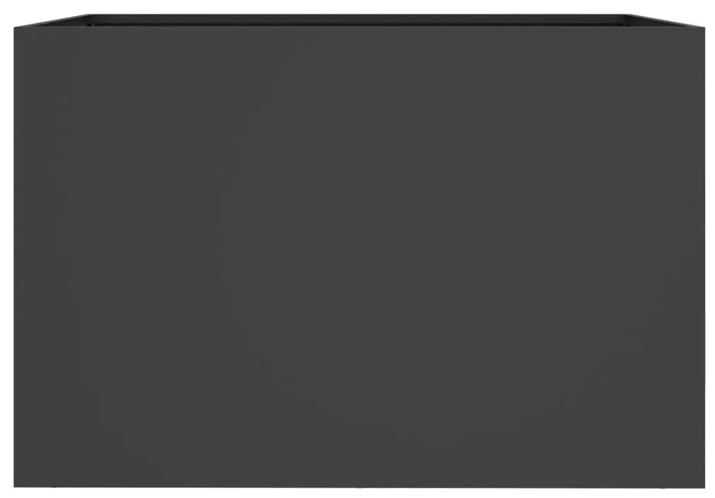vidaXL Ζαρντινιέρα Μαύρη 62x30x29 εκ. από Χάλυβα
