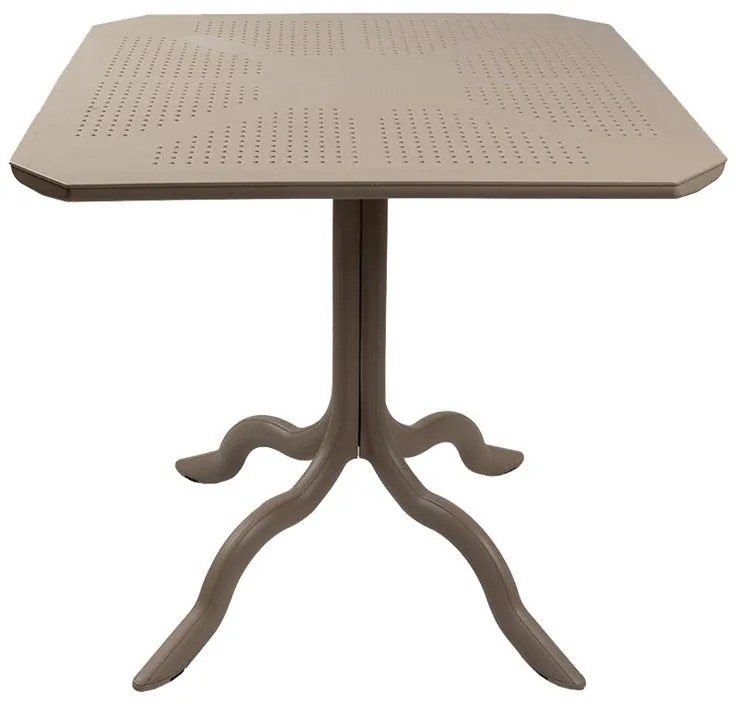 Τραπεζαρία Groovy-Halcyon σετ 3τεμ PP cappuccino 80x80x74,5εκ. 80x80x74.5 εκ.