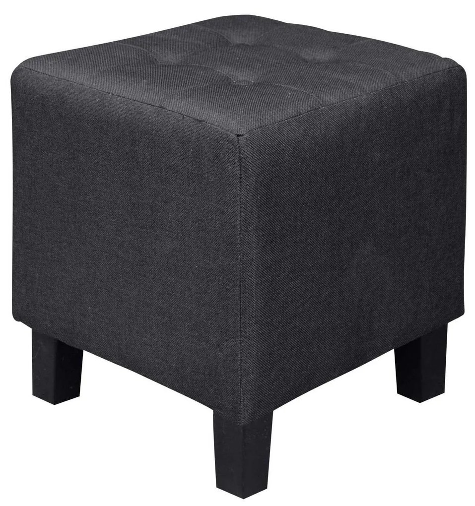 Σκαμπό Medea Black Ε7042,1 37Χ37Χ42 cm Fabric