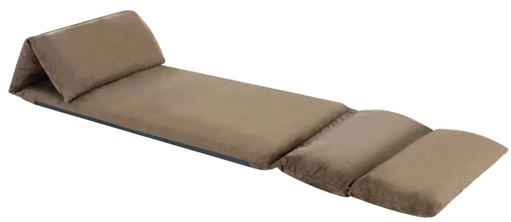 vidaXL Καρέκλα Δαπέδου Πτυσσόμενη Taupe από Μικροΐνες