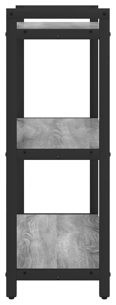 vidaXL Βιβλιοθήκη Γκρι sonoma 60 x 30 x 83 εκ Επεξεργασμένο ξύλο