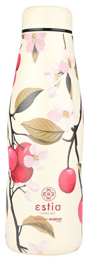 Θερμός-Μπουκάλι Ανοξείδωτο Flask Sakura Whisper Save The Aegean Estia 500ml-7x7x22,3εκ. 01-22143