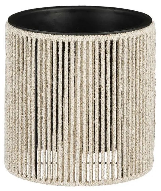 Κασπώ Merida 02.1126044A Raffia 25x25cm Ecru Metal