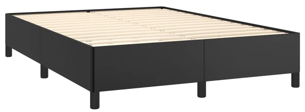 vidaXL Πλαίσιο Κρεβατιού Μαύρο 140x200 εκ. από Συνθετικό Δέρμα