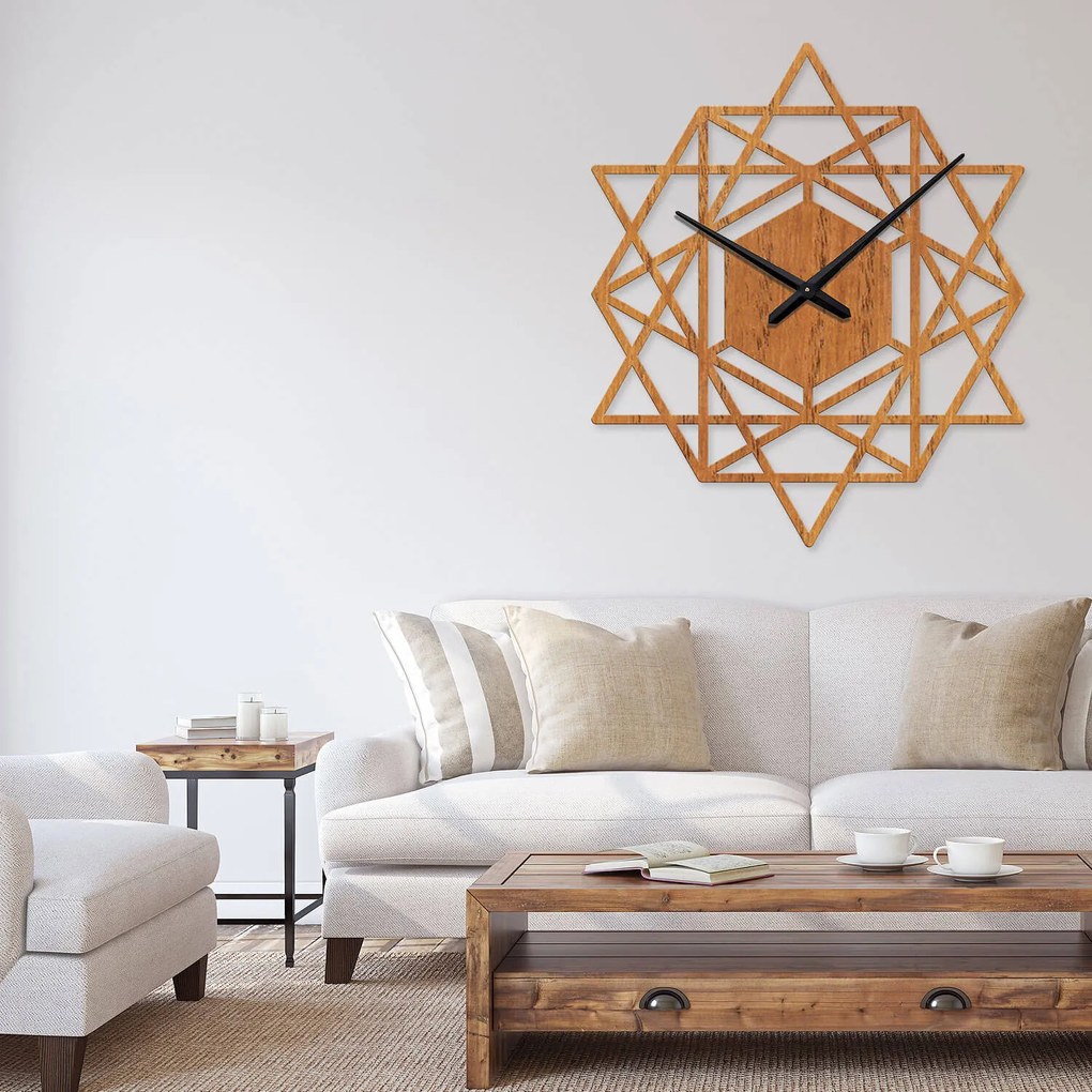 Ρολόι τοίχου  εσωτερικού χώρου ξύλινο clock1 - Clock1-Όρεγκον, 1mx1m