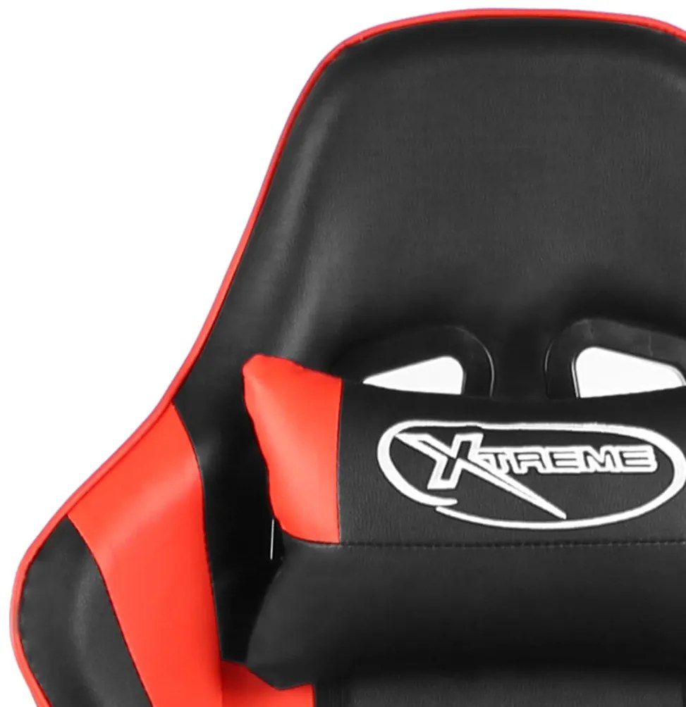 vidaXL Καρέκλα Gaming Περιστρεφόμενη Κόκκινη PVC