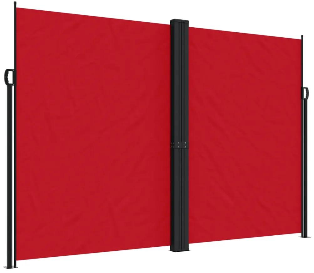 vidaXL Σκίαστρο Πλαϊνό Συρόμενο Κόκκινο 220 x 1000 εκ.