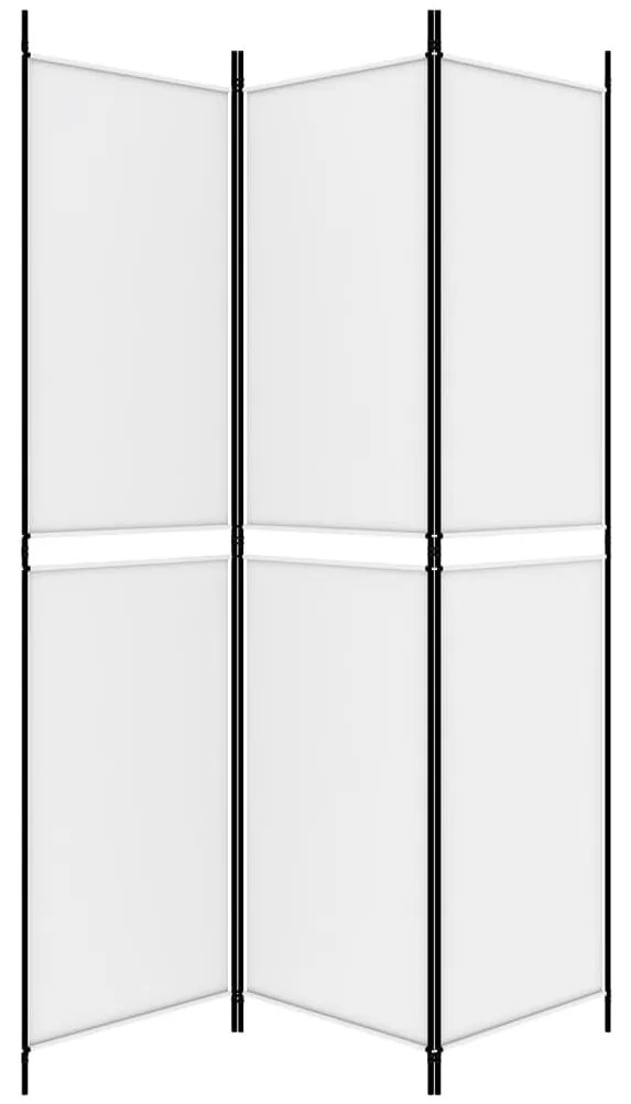 vidaXL Διαχωριστικό Δωματίου με 3 Πάνελ Λευκό 150 x 200 εκ. Υφασμάτινο