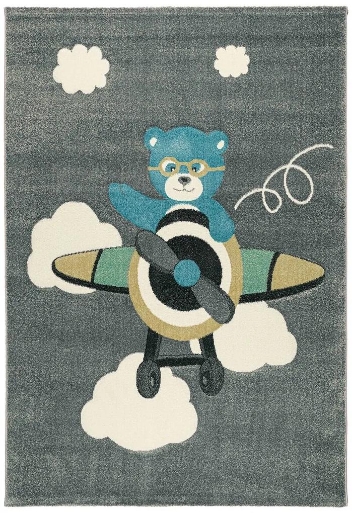 Παιδικό Χαλί Kids Πιλότος 8340A Blue 133 x 190