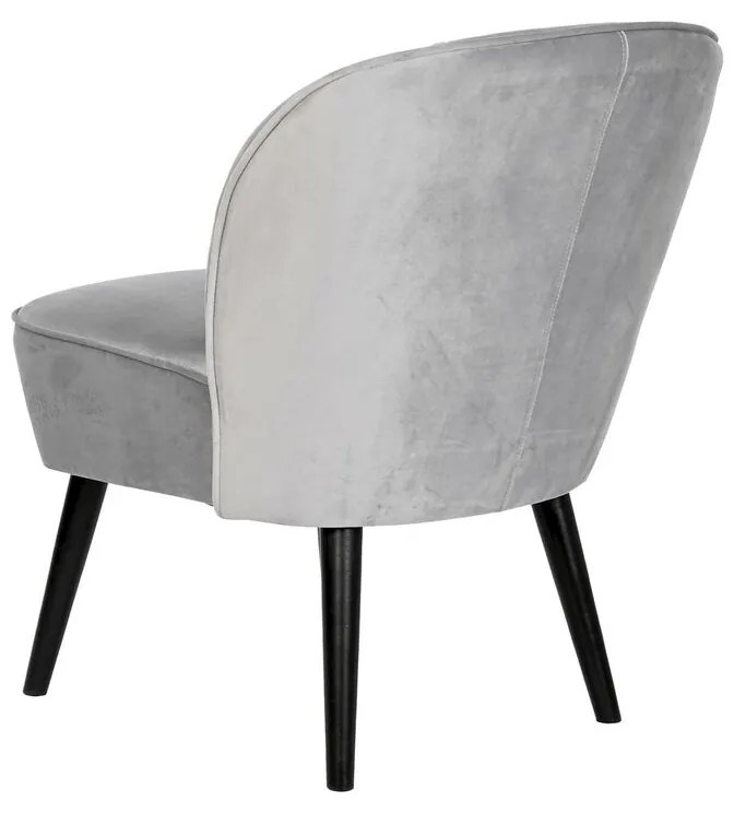 Κάθισμα DKD Home Decor Μαύρο Γκρι Ξύλο 59 x 66 x 76 cm