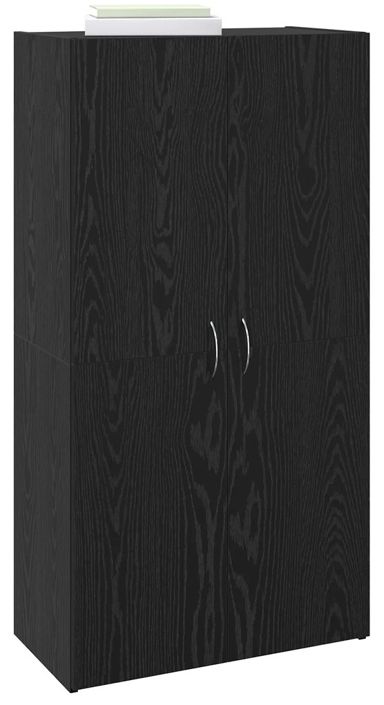 vidaXL Γραφείο Ντουλάπι Μαύρη δρυς 60 x 32 x 115 cm Επεξεργασμένο ξύλο