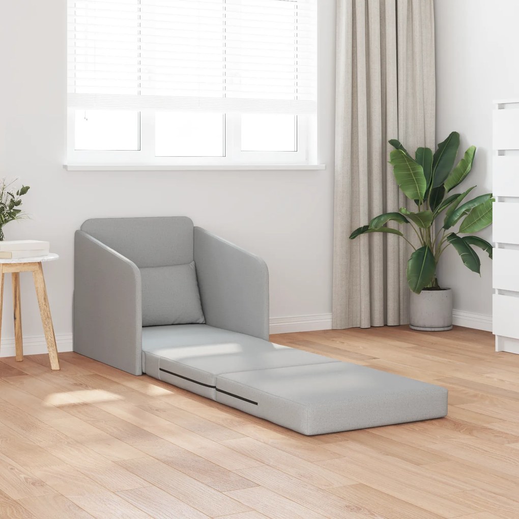 vidaXL Καναπές Κρεβάτι 2-σε-1 Συννέφο Γκρι 65x80x83 εκ. Υφάσματος