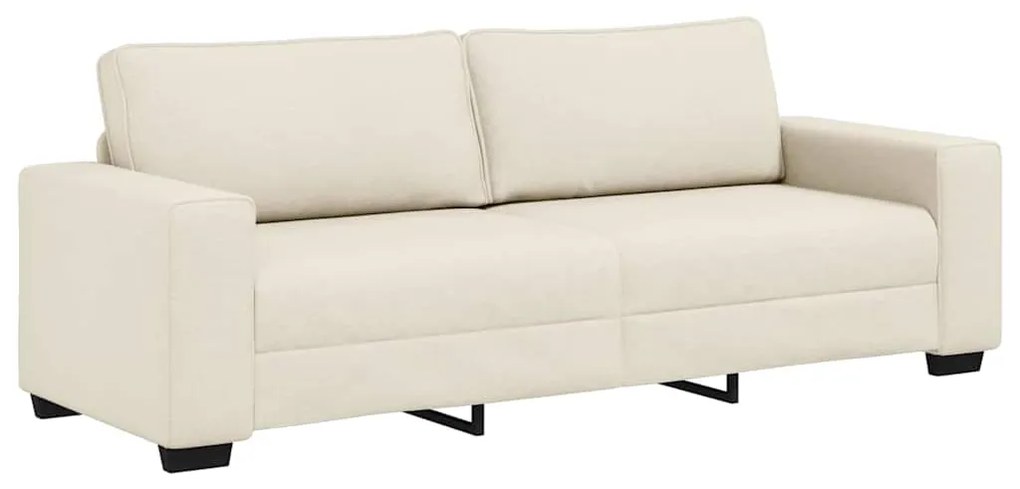 vidaXL Καναπές 2 pcs Μπεζ Ύφασμα μείγματος λινών