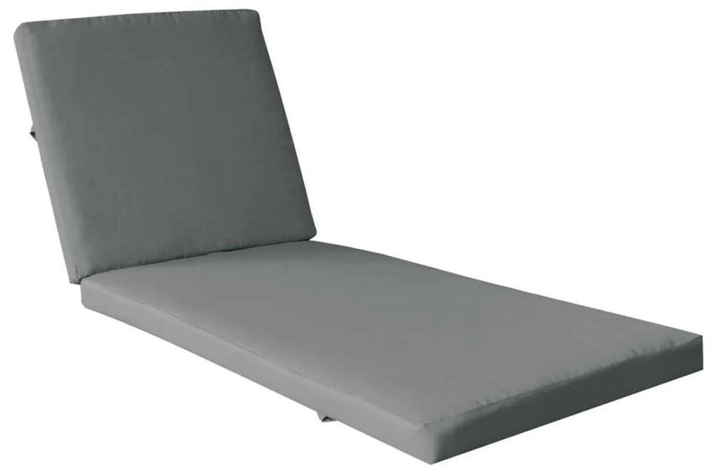 Μαξιλάρι ξαπλώστρας Verano 208(76+132)x69/8 Ύφ.Water Repellent Velcro Γκρι