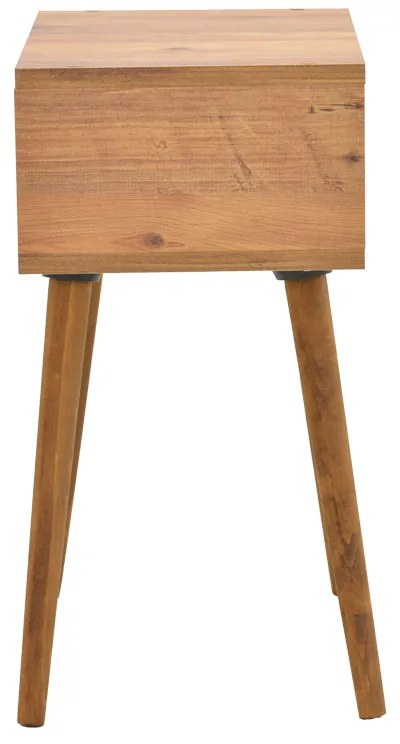Κομοδίνο Hank pakoworld σε φυσική απόχρωση 45x30x60εκ (1 τεμάχια)