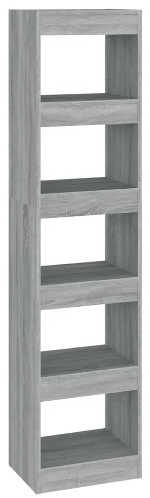 vidaXL Βιβλιοθήκη/Διαχωριστικό Χώρου Γκρι Sonoma 40x30x166 εκ.