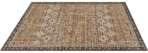 VEVOR Large Area Rug 8 x 10 ft Anti-Skid Indoor Floor Mat Vintage Brown Green