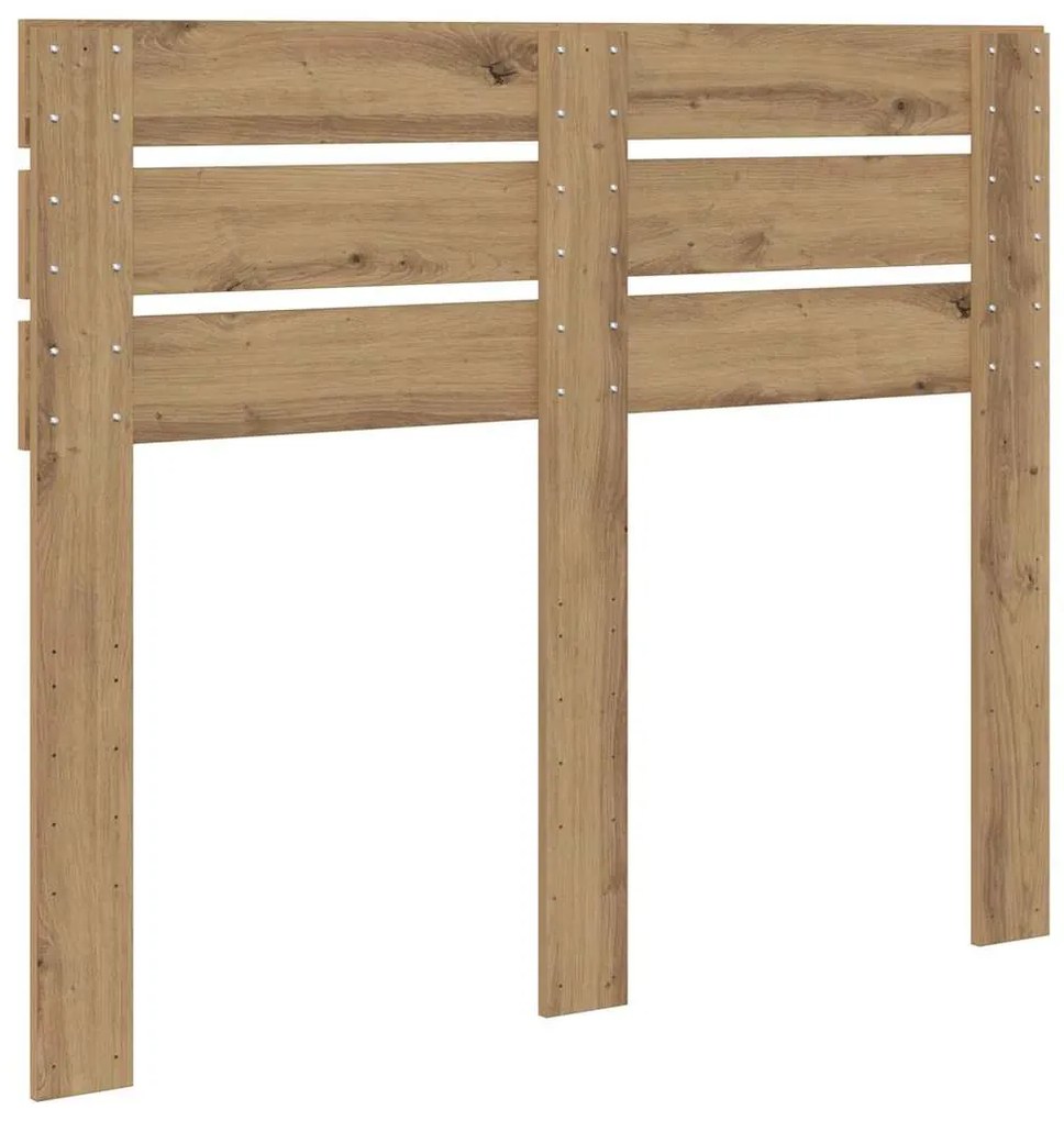 vidaXL Κεφαλάρι με κεφαλάρι Artisan Oak 135 cm Επεξεργασμένο ξύλο