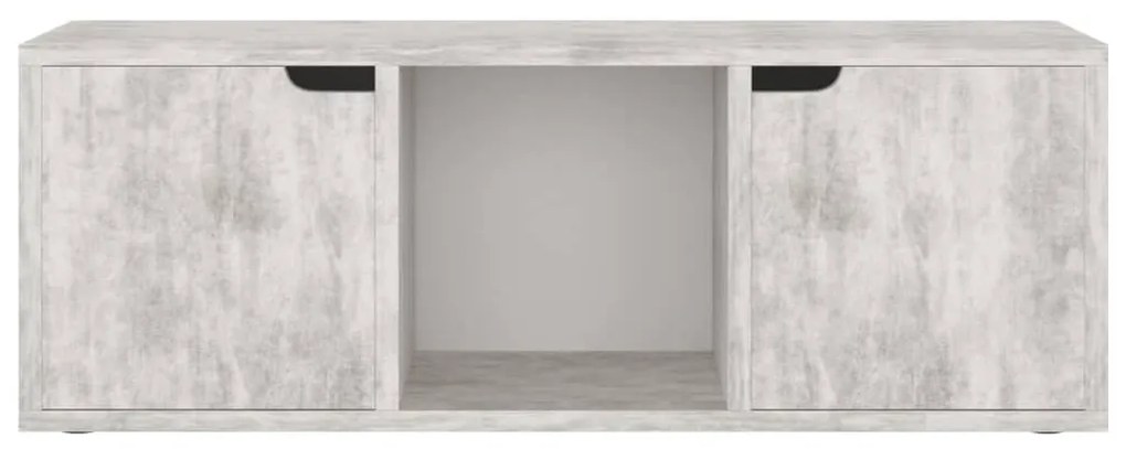 vidaXL Έπιπλο Τηλεόρασης Σκυρόδεμα 88,5x27,5x30,5 εκ. από Επεξ. Ξύλο