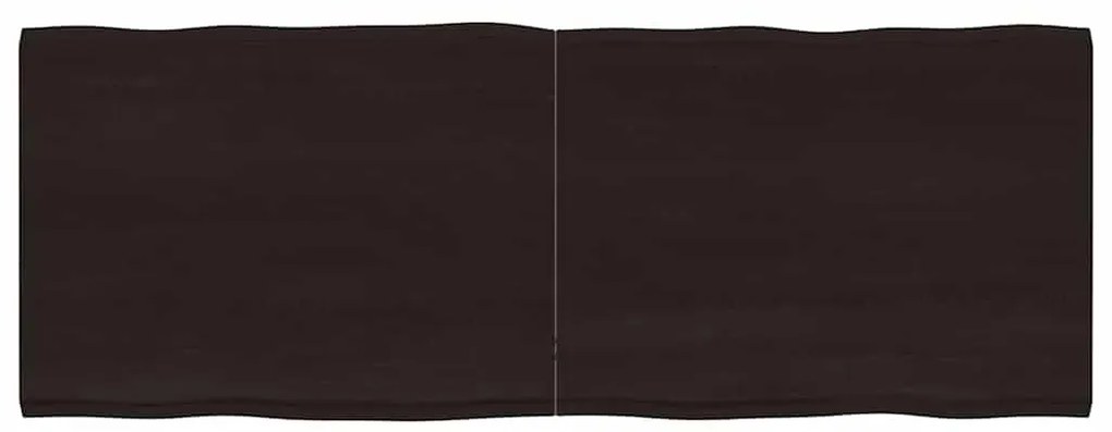 vidaXL Επιφ Τραπεζιού Αν Καφέ 160x60x(2-4)εκ.Ακατέργ. Μασίφ Ξύλο Δρυός