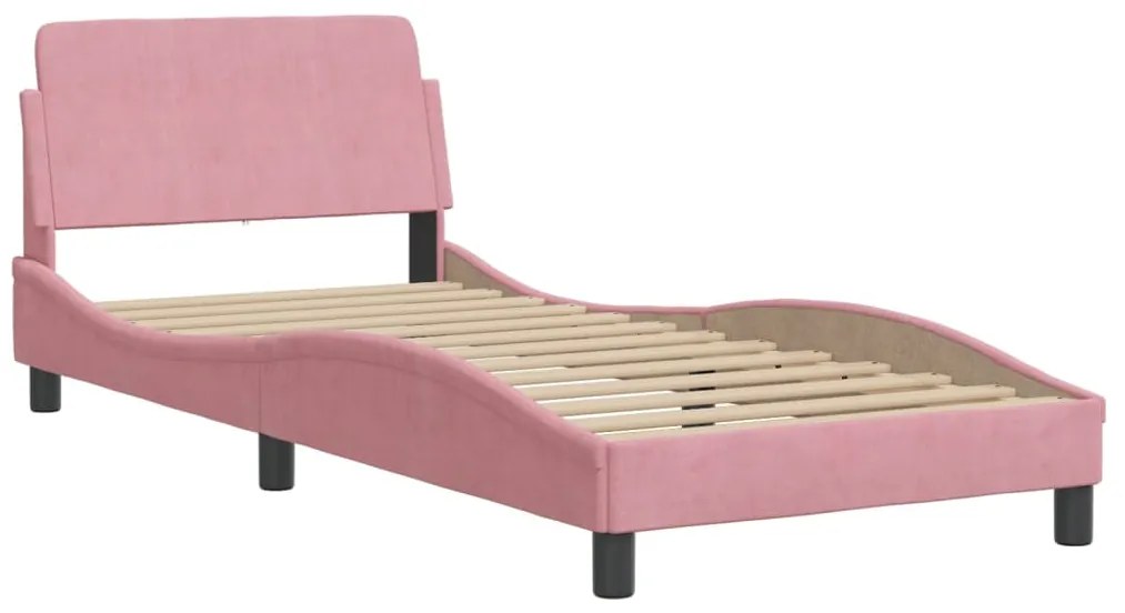 vidaXL Πλαίσιο Κρεβατιού με Κεφαλάρι Dover 90x190 εκ. Βελούδινο