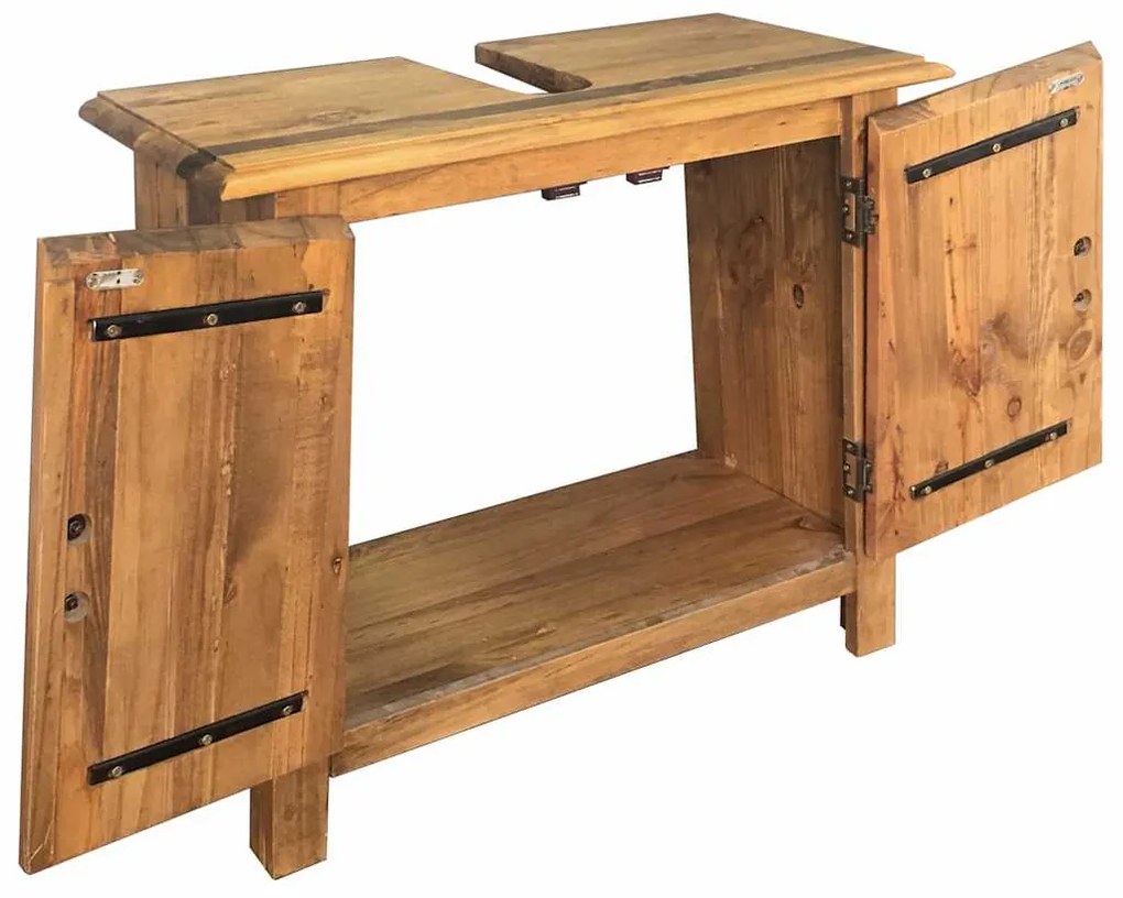 vidaXL Ντουλάπι Νιπτήρα 70x32x63 εκ. Μασίφ Ανακυκλωμένο Ξύλο Πεύκου
