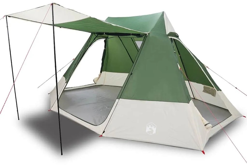 vidaXL Σκηνή Camping Πράσινο 482 x 360 x 227 εκ Πολυεστέρας