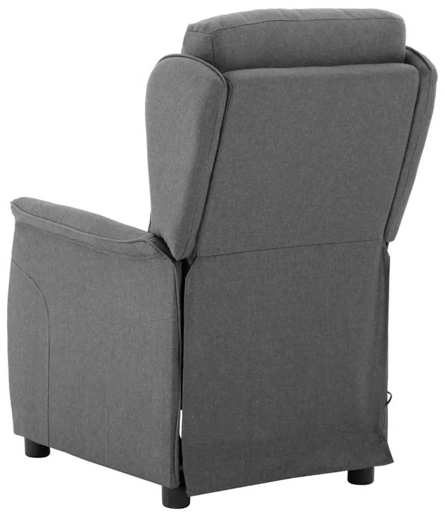 vidaXL Καρέκλα μασάζ Ανοιχτό γκρι 67.5 x 93.5 x 101.5 εκ ύφασμα