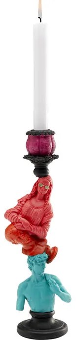 Κηροπήγιο Balance Art Κεραμικό Πολύχρωμο 10*8.5*30εκ. - Πολύχρωμο