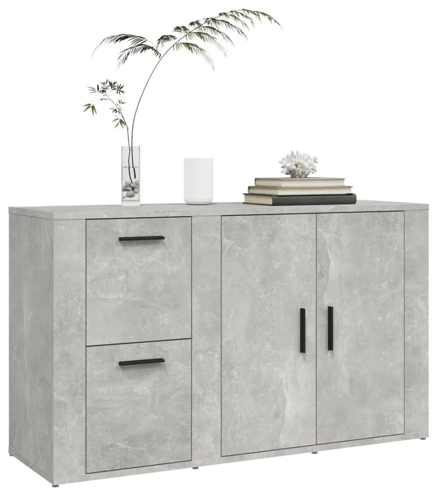 vidaXL Ντουλάπι Γκρι Σκυροδέματος 100x33x59,5 εκ. Επεξεργασμένο Ξύλο