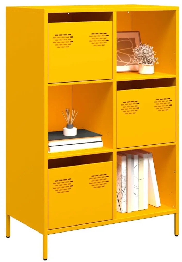 Ντουλάπι Μουσταρδί 68x39x103,5 εκ. από Ατσάλι