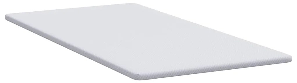 vidaXL Στρώμα επικάλυψης Λευκό 90 x 190 cm Υφασμα Jacquard