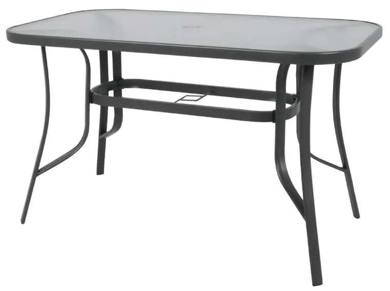 Τραπέζι Rio 140x80cm Μεταλ.Ανθρακί