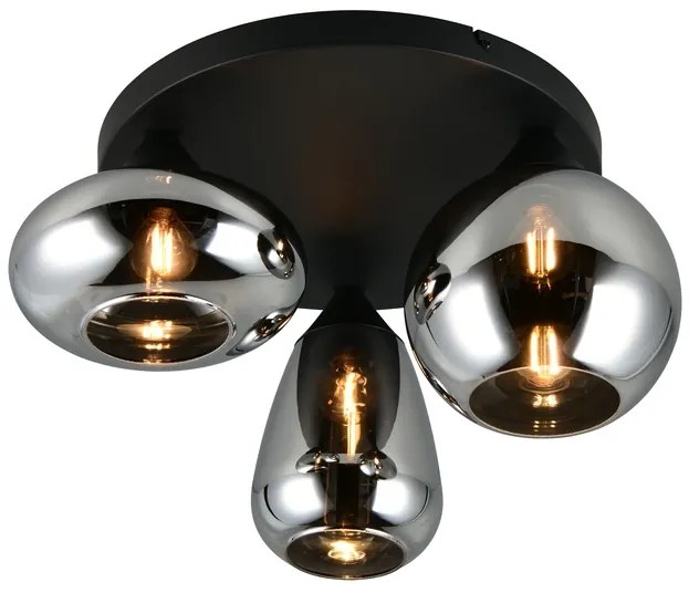 Φωτιστικό Οροφής Trio Lighting LUMINA 617030332 Μαύρο Ματ (Black Mat)