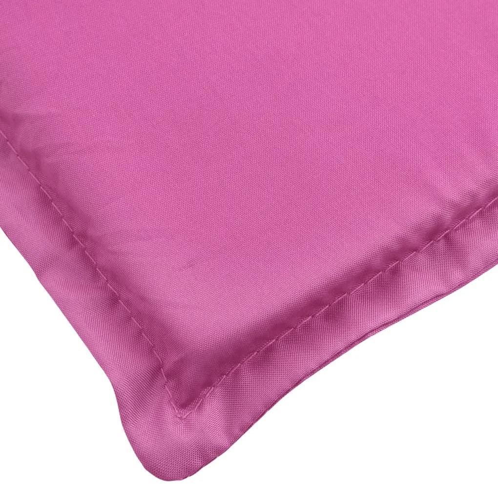 vidaXL Μαξιλάρι Ξαπλώστρας Ροζ από Ύφασμα Oxford