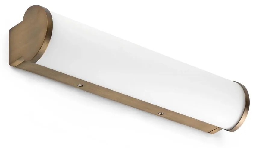 Φωτιστικό Μπάνιου - Τοίχου Danubio 63604 LED 12W 2700K 800Lm Bronze Faro Barcelona Aluminium, Glass