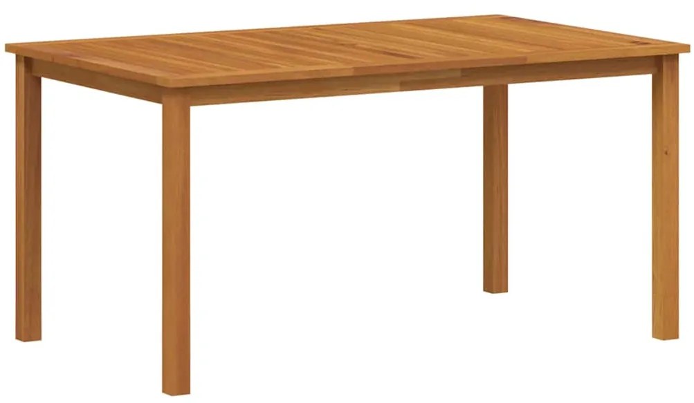 vidaXL Σέτ φαγητού για κήπο 7 pcs Μαύρο Στερεό Ξύλο Ακακίας