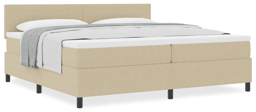vidaXL Κρεβάτι Scratch με Στρώμα Ανοικτό Πράσινο Γκρι 200x200 cm Ύφασμα Βελούδου