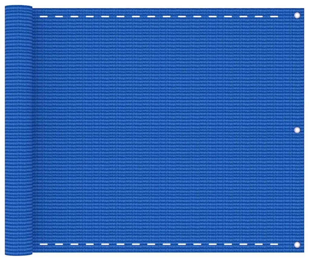 Διαχωριστικό Βεράντας Μπλε 75x500 εκ. από HDPE - Μπλε