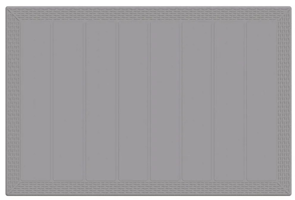 vidaXL Σέτ φαγητού για κήπο 5 pcs Ανοιχτό γκρι Rattan Polt