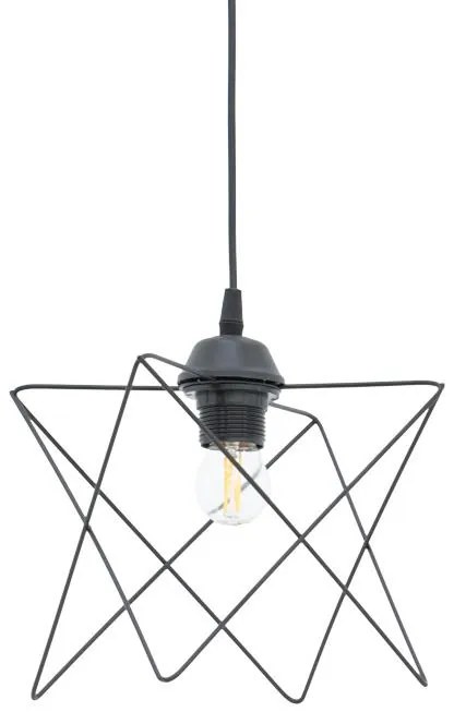 Φωτιστικό οροφής Langit Ε27 μέταλλο μάυρο 18x18x65εκ 18x18x65 εκ.
