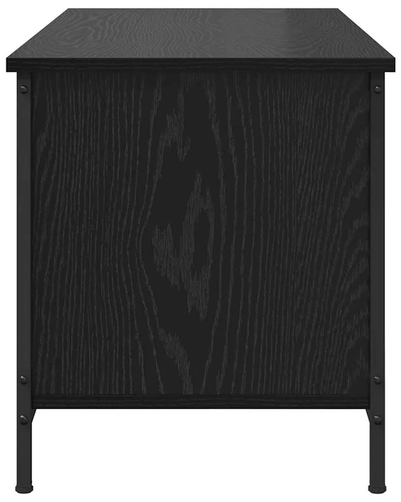 vidaXL Ντουλάπι TV Μαύρη δρυς 100 x 40 x 45 cm Επεξεργασμένο ξύλο