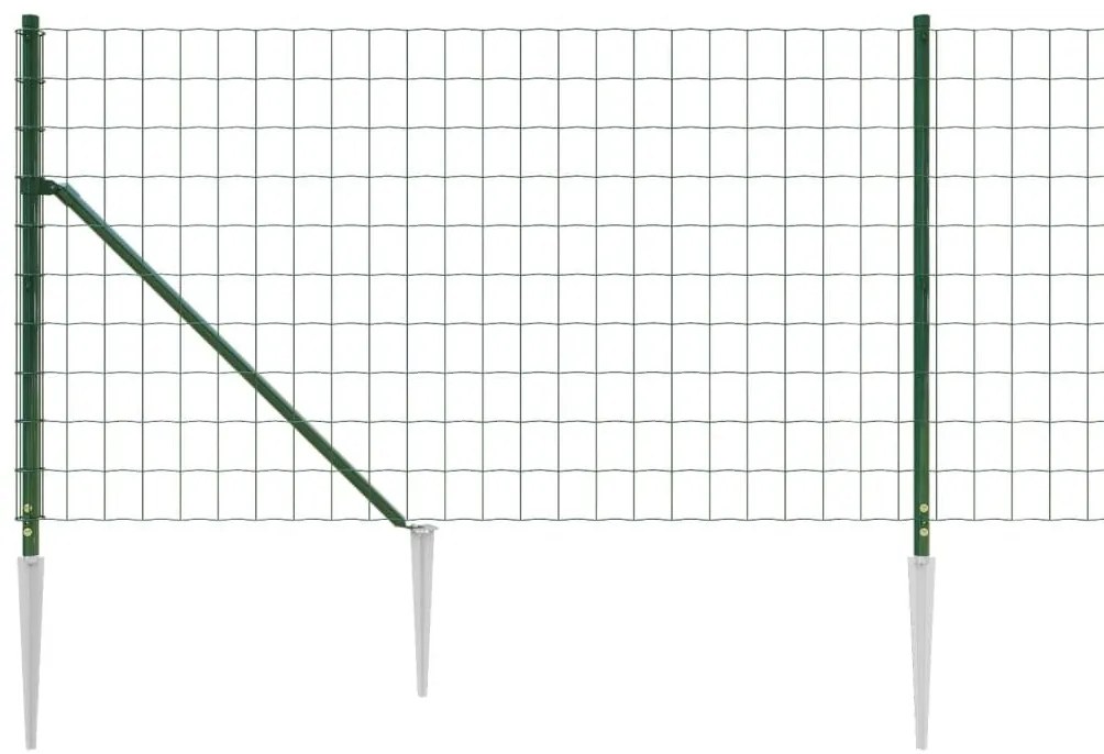 Συρματόπλεγμα Περίφραξης Πράσινο 1 x 10 μ. με Καρφωτές Βάσεις - Πράσινο