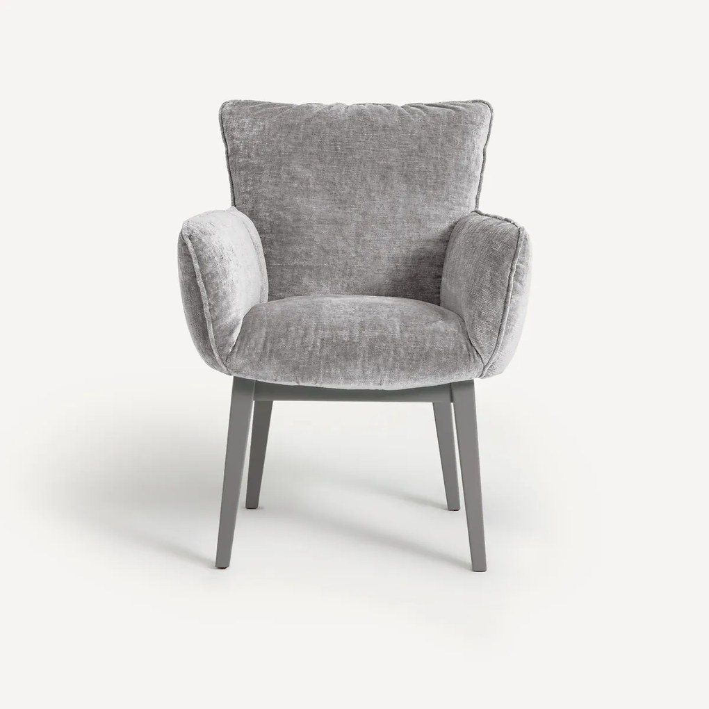 Πολυθρόνα τραπεζαρίας από βελούδο, Lazy