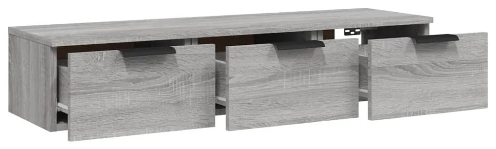 vidaXL Ντουλάπι Τοίχου Γκρι Sonoma102x30x20εκ. Επεξεργασμένο Ξύλο