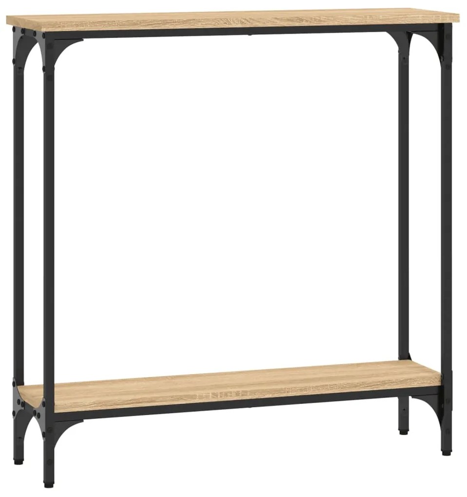 vidaXL Κονσόλα Τραπεζιού Sonoma Δρυς 75 x 22,5 x 75 εκ. από Τεχνητό Ξύλο