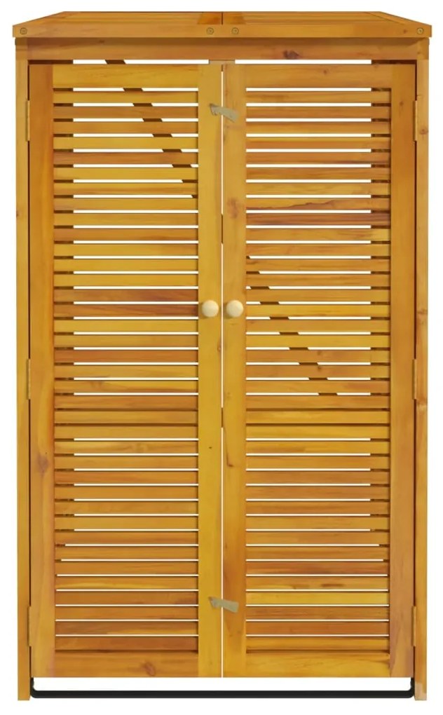 vidaXL Πλαίσιο Μονού Κάδου Απορριμάτων 70x89x117 εκ Μασίφ Ξύλο Ακακίας